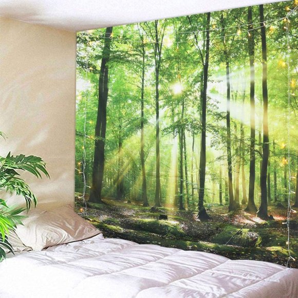 NEW Wall Hanging Tapestries Landscape Trees Forest - Picture 4 of 5